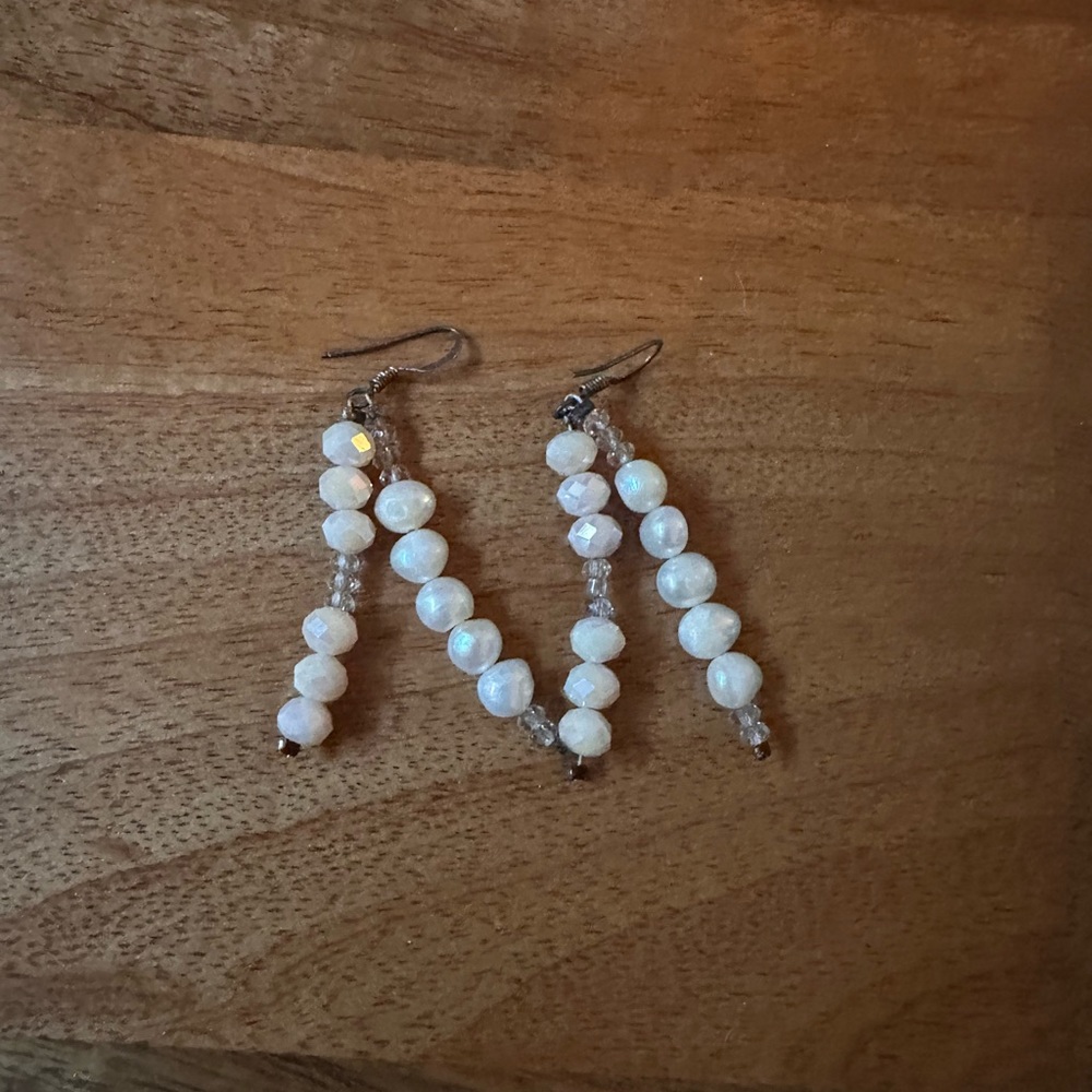 Coral rose and pearl necklace set - Picture 2 of 2